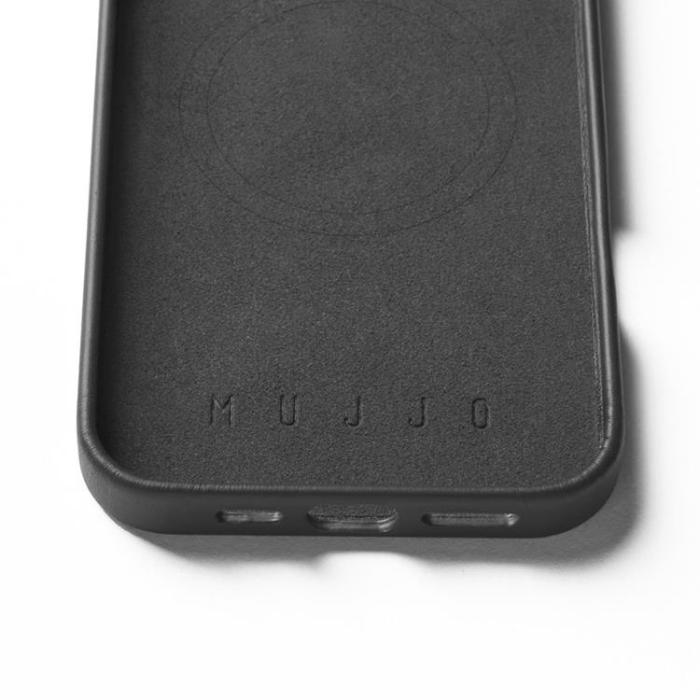 Mujjo - Mujjo iPhone 16 Pro Max Mobilskal MagSafe Läder - Svart