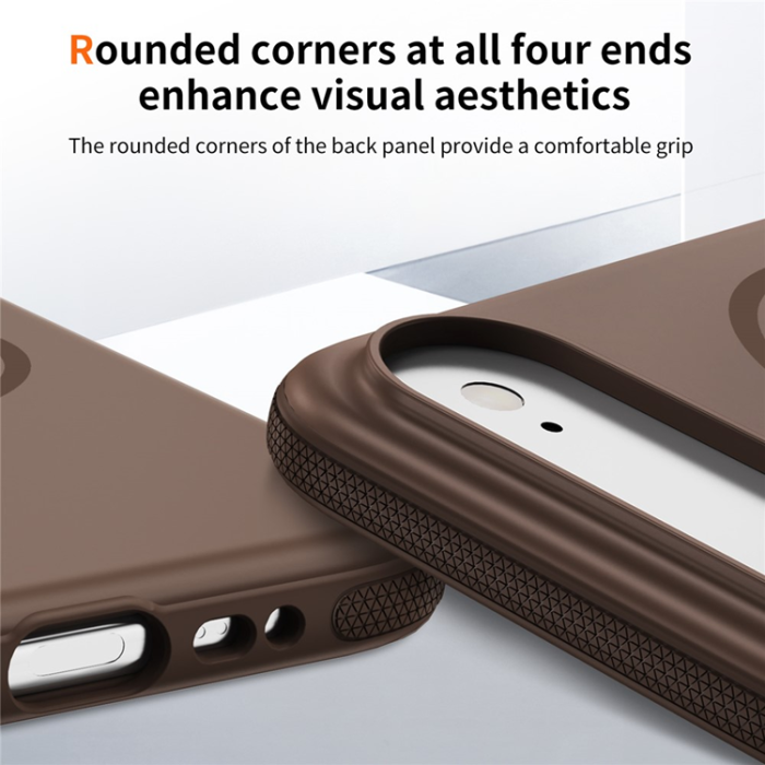 A-One Brand - iPhone Air Mobilskal MagSafe PC + TPU Shockproof - Kaffe