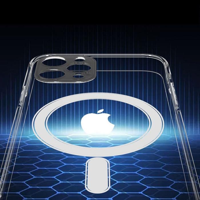 OEM - iPhone 12 Pro Max Skal Clear Magsafe Hårdplast Transparant