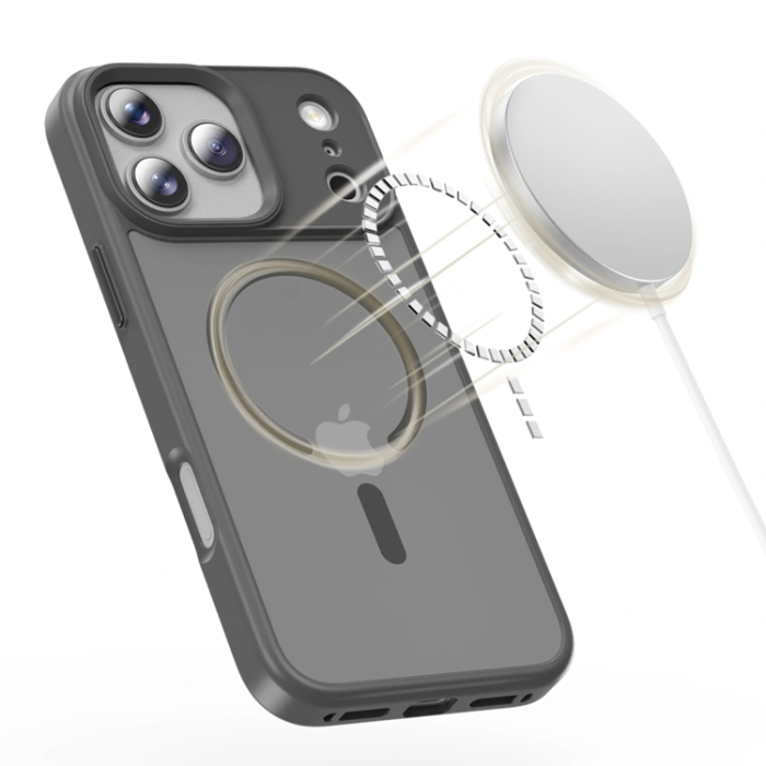 Tech-Protect - Tech-Protect iPhone 17 Pro Max Mobilskal Magsafe Matte - Crayon Grå