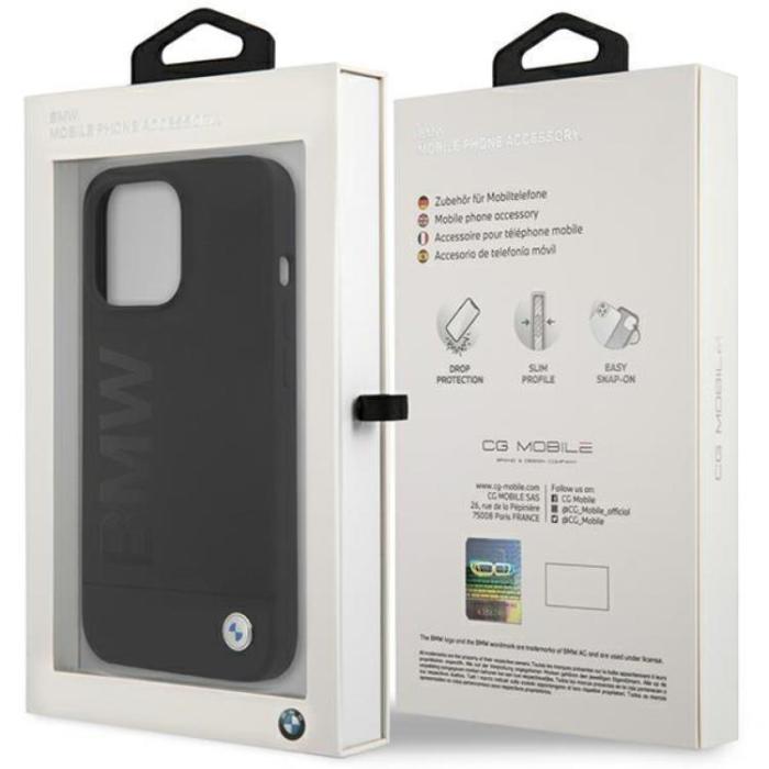 BMW - BMW iPhone 13 Pro/13 Mobilskal Silicone Signature Logo - Svart