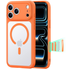 ESR - ESR Mobilskal F&ouml;r iPhone 17 Pro /18 Pro Magsafe Classic Hybrid - Frosted Orange