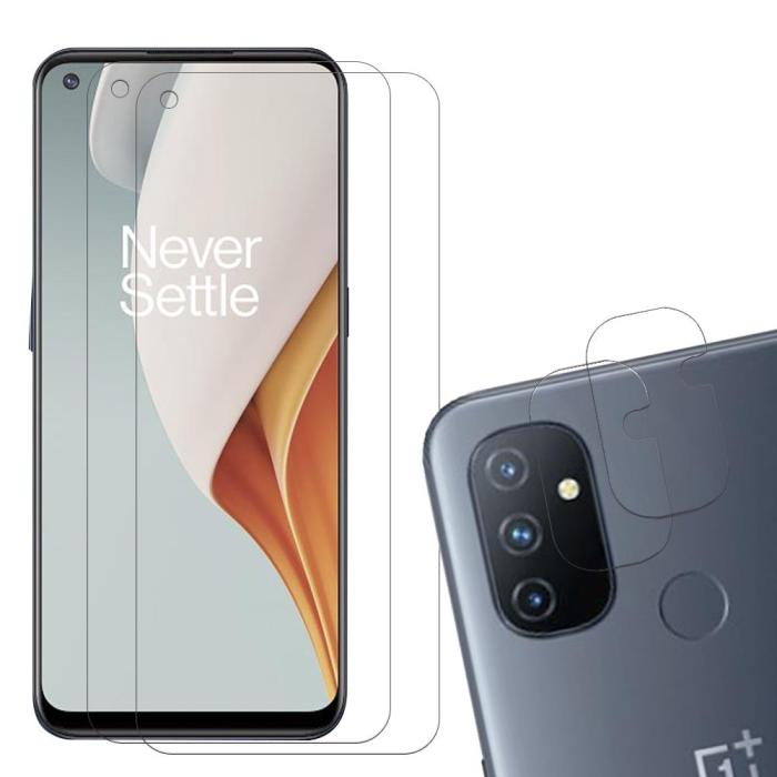 OEM - OnePlus Nord N100 [4-PACK] 2 X Kameralinsskydd Glas + 2 X Härdat Glas