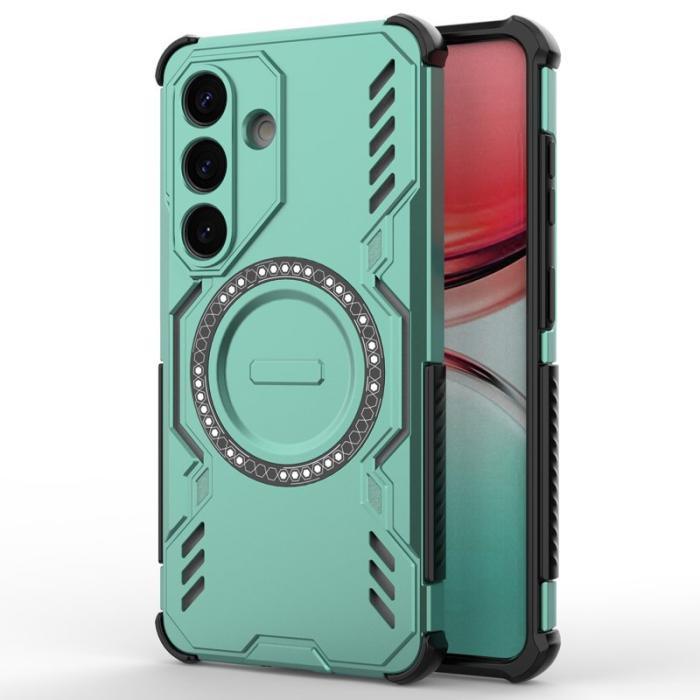 OEM - Mobilskal till Samsung Galaxy S26/S26 Pro Magnetiskt Butterfly Armor - Grön