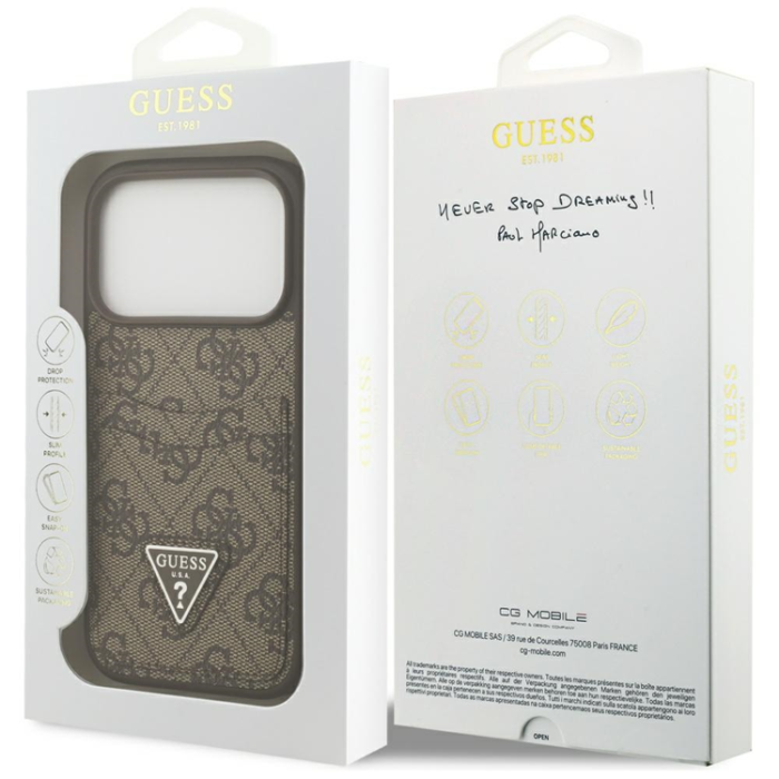 Guess - Guess iPhone 17 Pro Mobilskal 4G Double Card Triangle