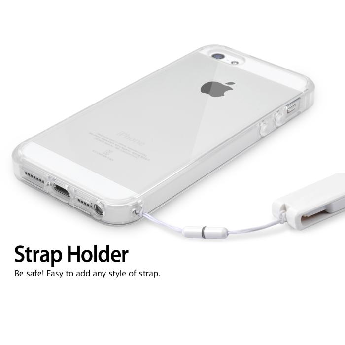 UTGATT5 - RINGKE Fusion skal till Apple iPhone 5/5S/SE (Svart)