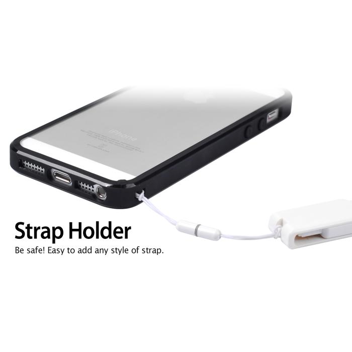 UTGATT5 - RINGKE Fusion skal till Apple iPhone 5/5S/SE (Svart)