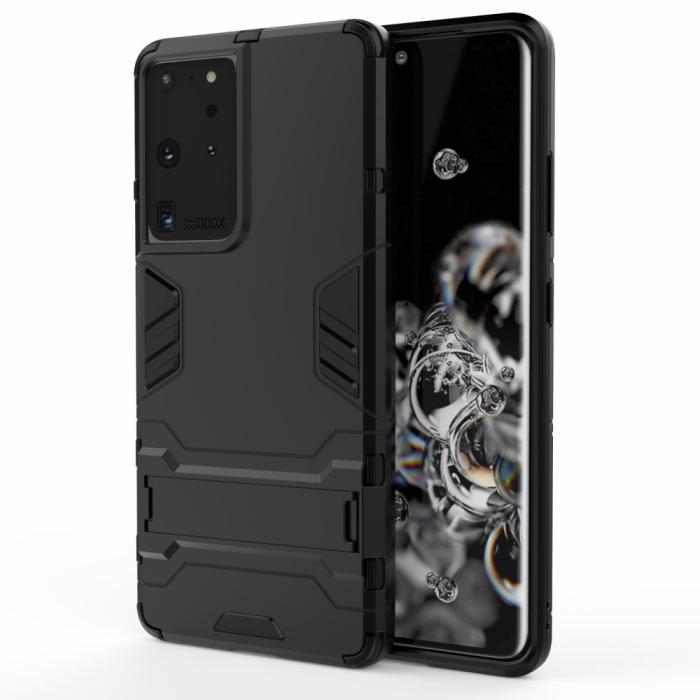 OEM - Hybrid Armor mobilskal till Samsung Galaxy S21 Ultra - Svart