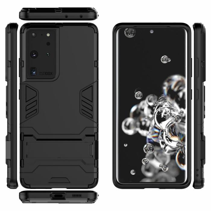 OEM - Hybrid Armor mobilskal till Samsung Galaxy S21 Ultra - Svart