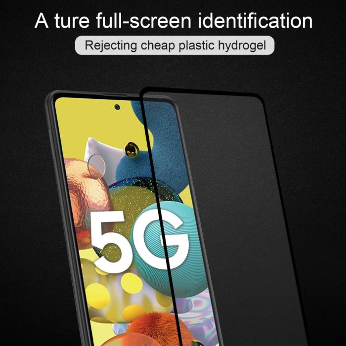 A-One Brand - 9D Härdat Glas Skärmskydd Samsung Galaxy A51 5G - Svart