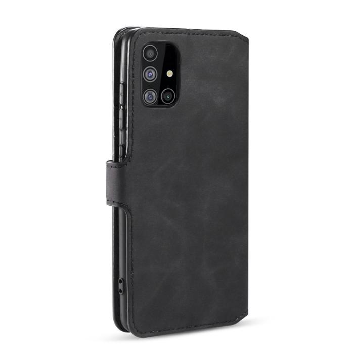 DG.MING - DG.MING Retro Läder Plånboksfodral Samsung Galaxy A51 5G - Svart