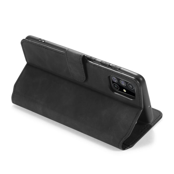 DG.MING - DG.MING Retro Läder Plånboksfodral Samsung Galaxy A51 5G - Svart