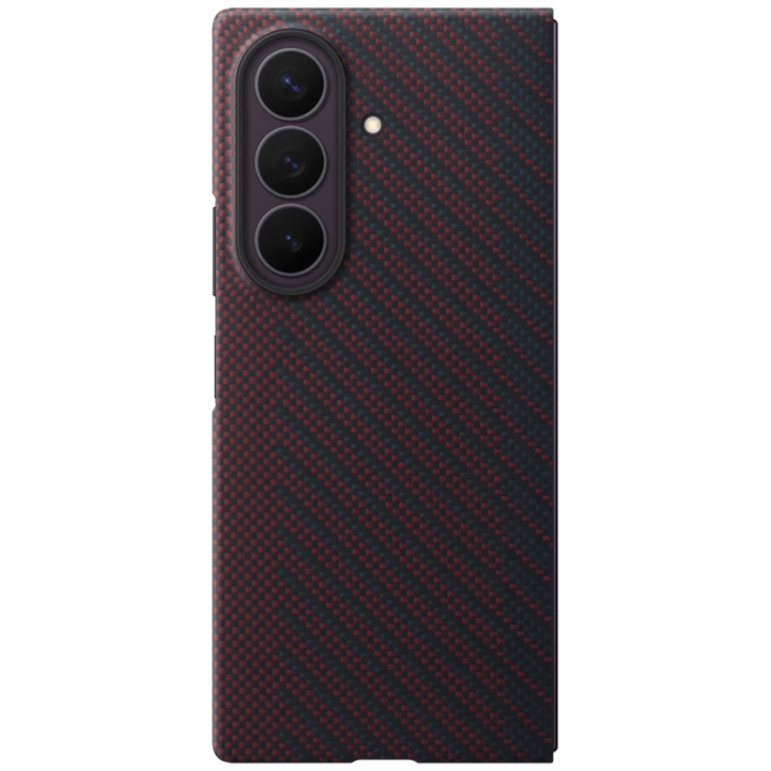 Samsung - Samsung Mobilskal för Galaxy Z Fold 8 Ultra Carbon Magnet - Röd