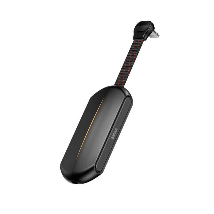 UTGATT5 - Baseus GAMO L47 lightning 2x lightning + mini jack 3.5mm Svart