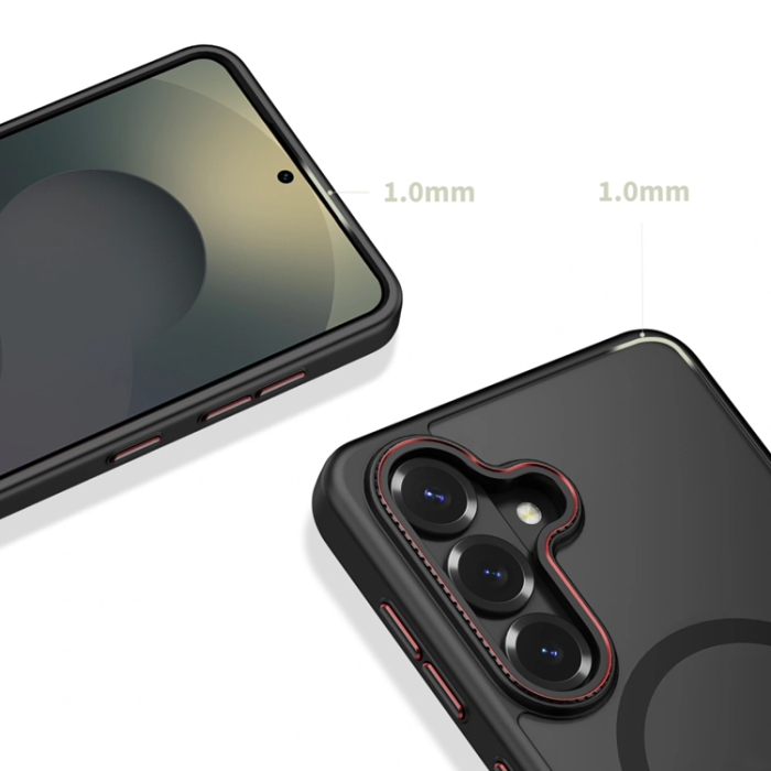 Tech-Protect - Tech-Protect Mobilskal För Galaxy S26 Magsafe - Svart/Röd