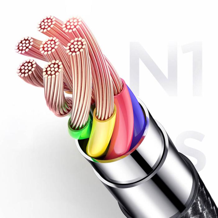 UTGATT1 - Joyroom USB - micro USB cable 3 A 1 m Svart