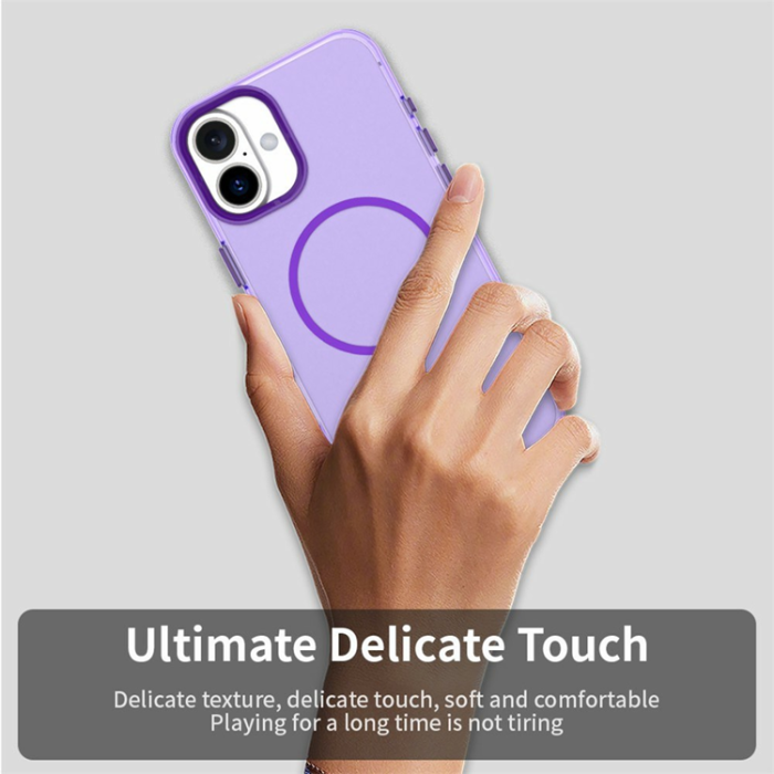 A-One Brand - iPhone 17 Mobilskal MagSafe Candy Color - Lila
