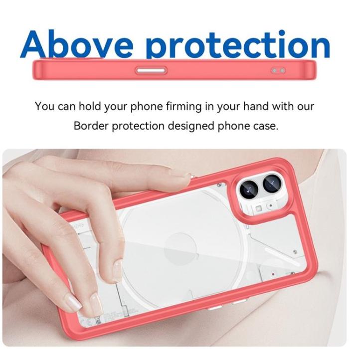A-One Brand - Nothing Phone 1 Skal Hybrid TPU - Röd