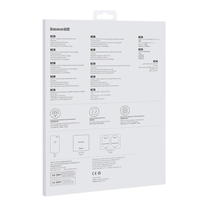 UTGATT1 - [2-Pack] Baseus iPad Pro 12.9 2018/2020/2021 Härdat glas - Svart