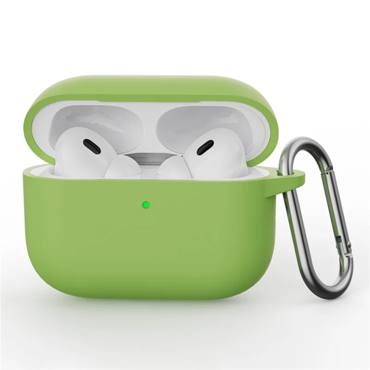 Airpods Pro 3 Skal Silikon med Karbinhake - Matcha Grön | 2353 | AlltMobil