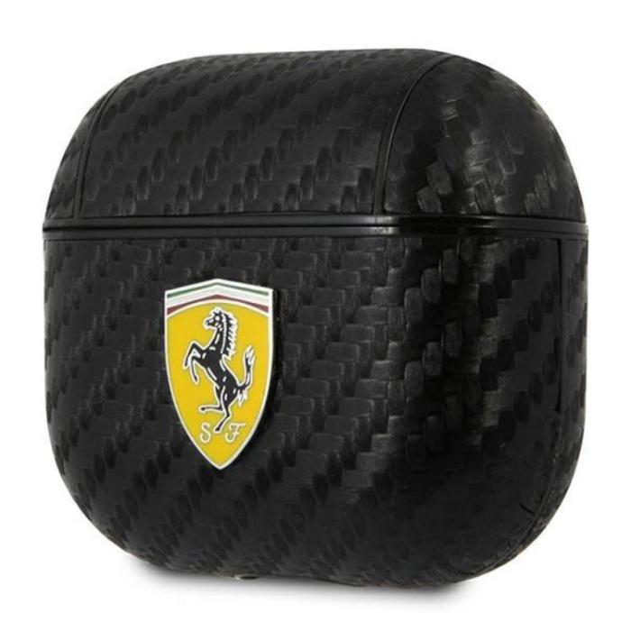 Ferrari - Ferrari AirPods 3 Skal On Track PU Carbon - Svart