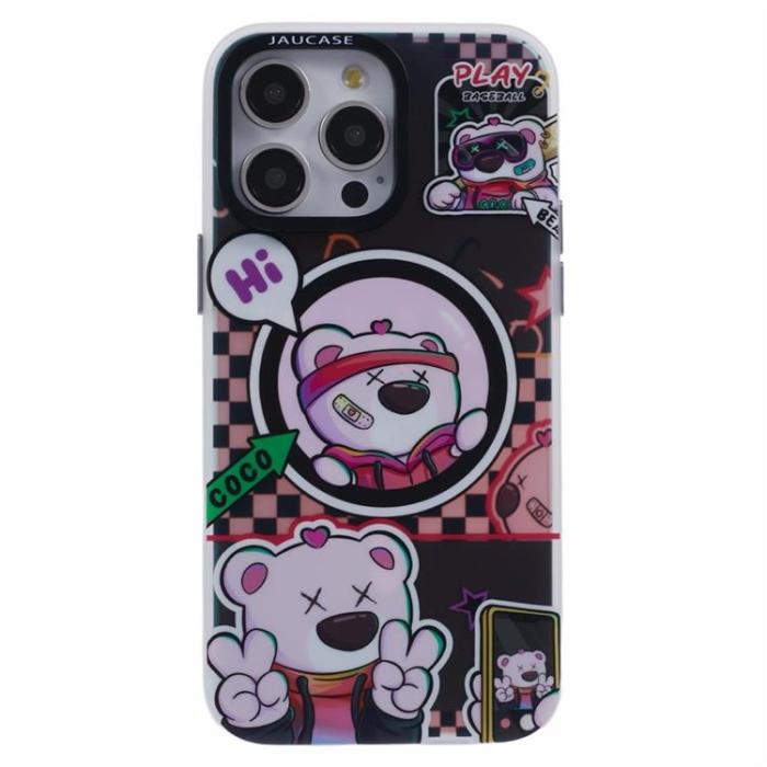 JAUCASE - JAUCASE iPhone 15 Pro Max Mobilskal MagSafe - Baseball Bear