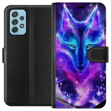 Gustaf - Pl&aring;nboksfodral till Samsung Galaxy A52 5G med Neon Varg