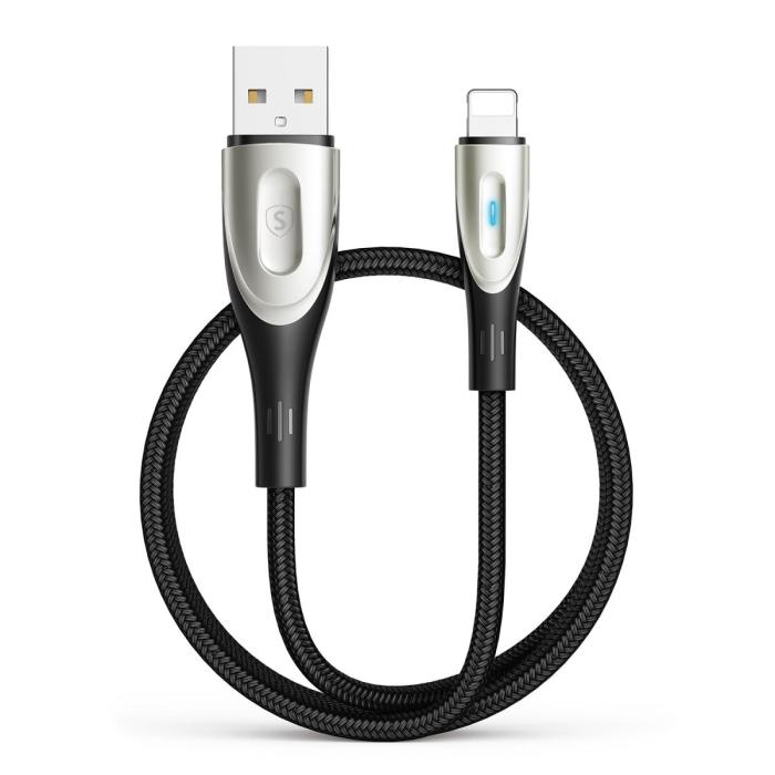 UTGATT1 - SiGN USB till Lightning Kabel, 2m, 3A - Svart