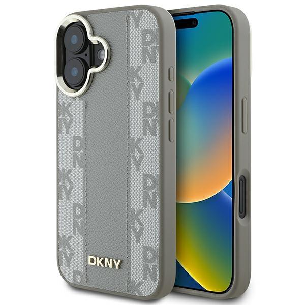 DKNY iPhone 16 Mobilskal MagSafe Checkered Pattern - Beige | 2353 | AlltMobil