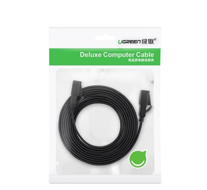 UTGATT - Ugreen Flat RJ45 Cat 7 Nätverkskabel 10m - Svart
