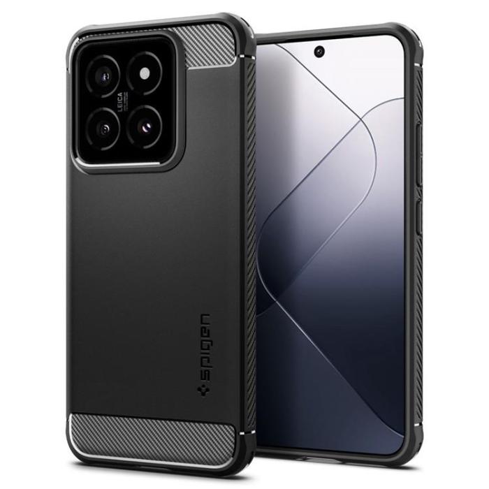 UTGATT - Spigen Xiaomi 14 Mobilskal Rugged Armor - Svart
