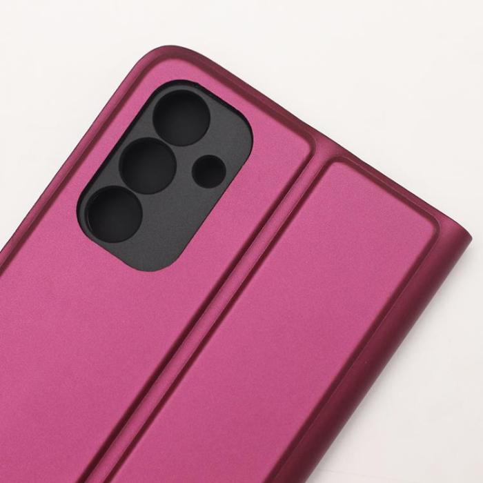 OEM - Xiaomi Redmi 12 4G Plånboksfodral Smart Soft - Vinröd