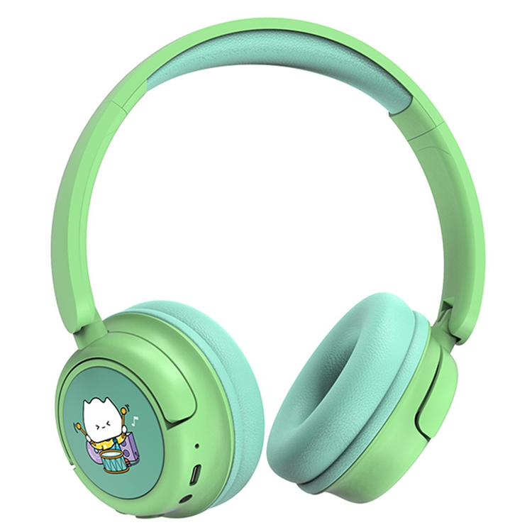 WIWU Over-Ear Trådlösa Hörlurar för Barn Bluetooth KTD-2 - Grön | 505771 | AlltMobil