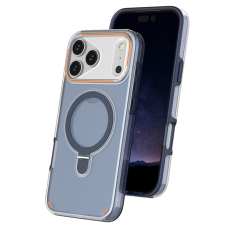 A-One Brand - iPhone 17 Pro Max Mobiskal MagSafe Med Kickstand TPU + PC - Blå
