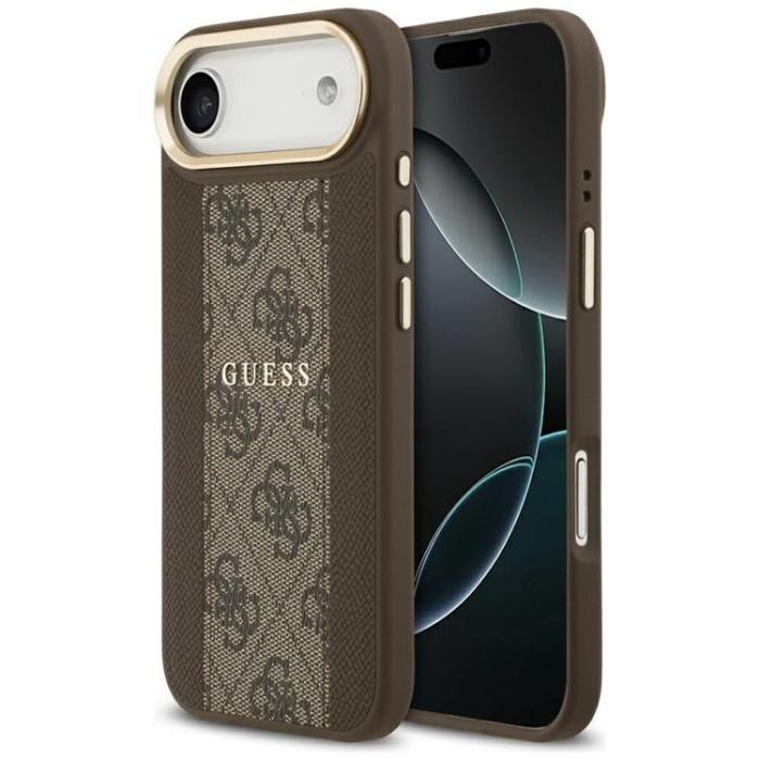 Guess - Guess iPhone Air Mobilskal MagSafe 4G Stripe - Brun