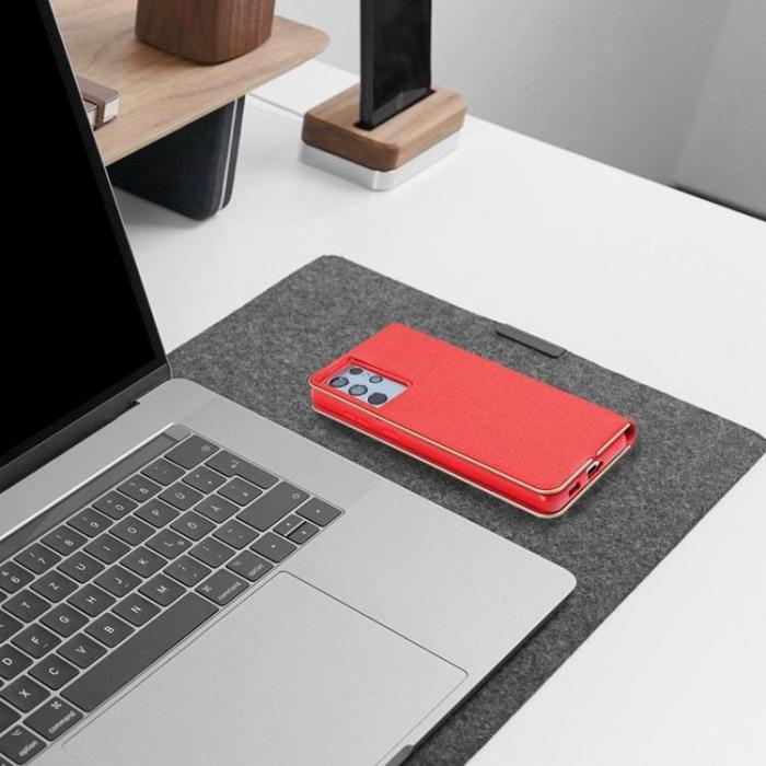 OEM - Xiaomi Redmi 13C/Poco C65 Plånboksfodral Luna Guld - Röd