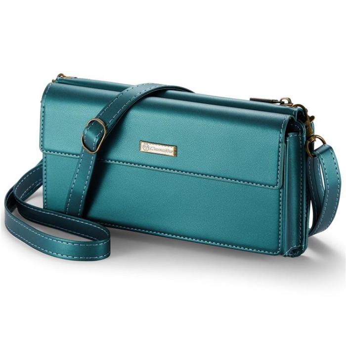 Caseme - CASEME Me20 Crossbody Väska 4.0-7.6'' Läder - Grön