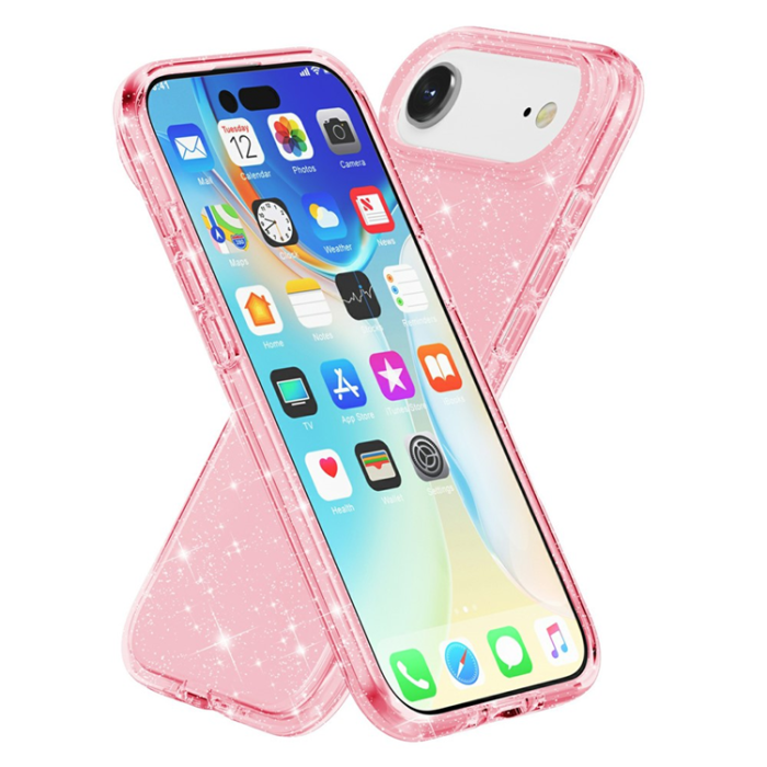 AMORUS - AMORUS iPhone Air Mobilskal Shockproof - GlitterRosa