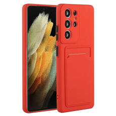 OEM - Galaxy S23 Ultra Mobilskal Korthållare TPU - Röd