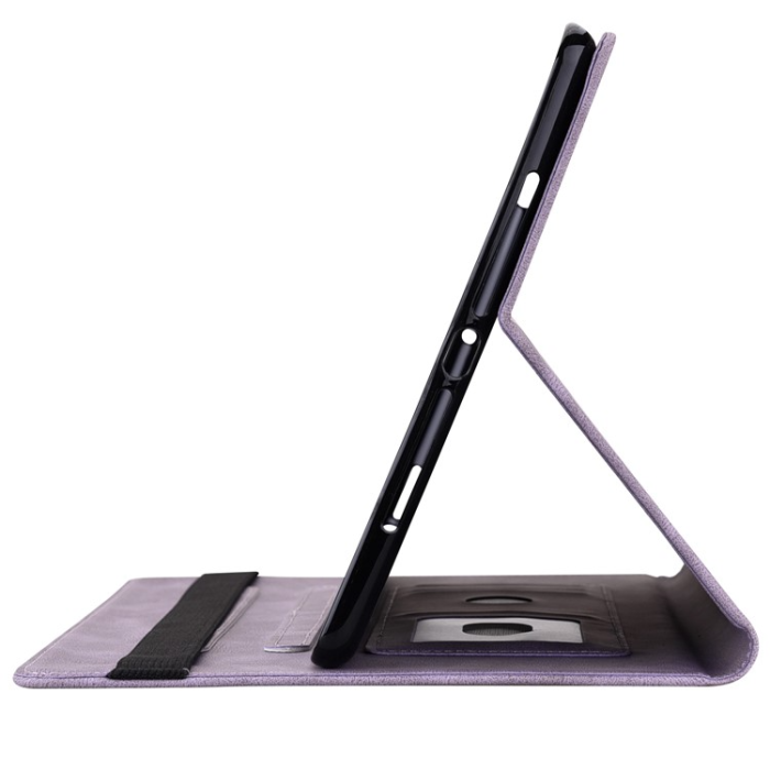 A-One Brand - iPad 10.9 (2022) Fodral Butterfly Flower Imprinted - Lila