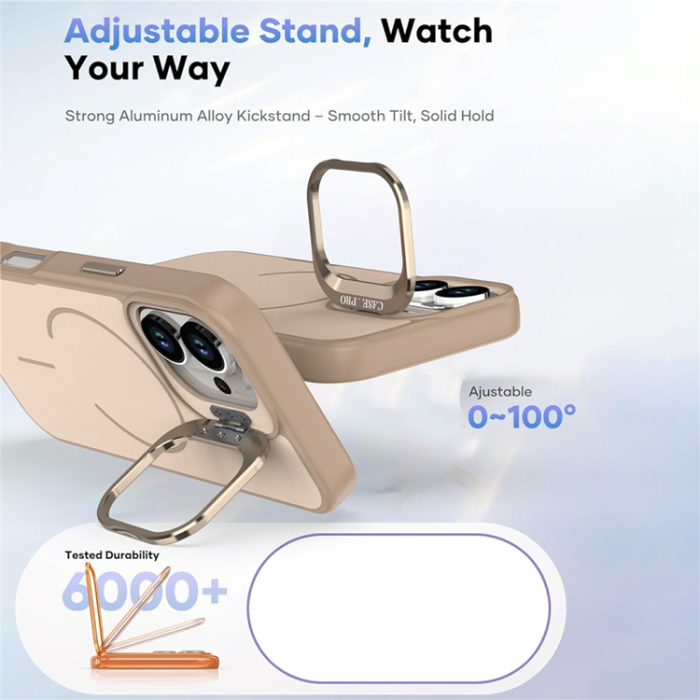 A-One Brand - iPhone 17 Mobilskal MagSafe Skin-Touch Kickstand