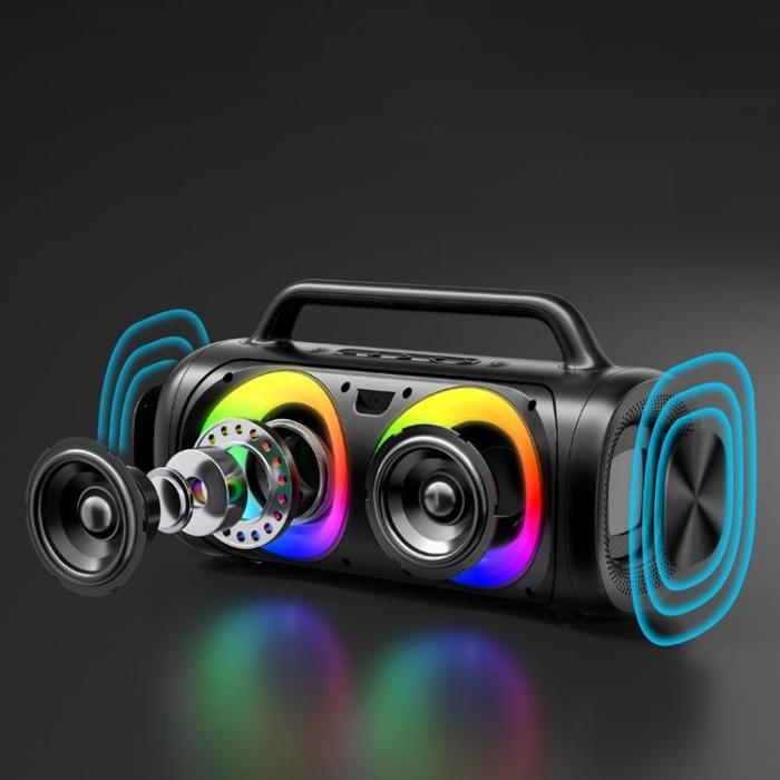 UTGATT1 - Joyroom 5.1 Trådlös Bluetooth Högtalare med LED Färgbelysning - Svart