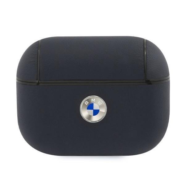 BMW Äkta Läder Silver Logo Skal AirPods Pro - Navy | 2353 | AlltMobil