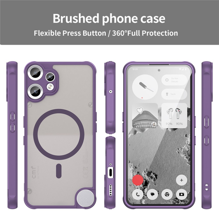 A-One Brand - Nothing CMF Phone 2 Pro Mobilskal MagSafe Anti Drop - Lila