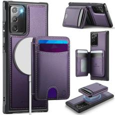 OEM - JEEHOOD Samsung Galaxy Note20 Fodral KonstL&auml;der - Lila