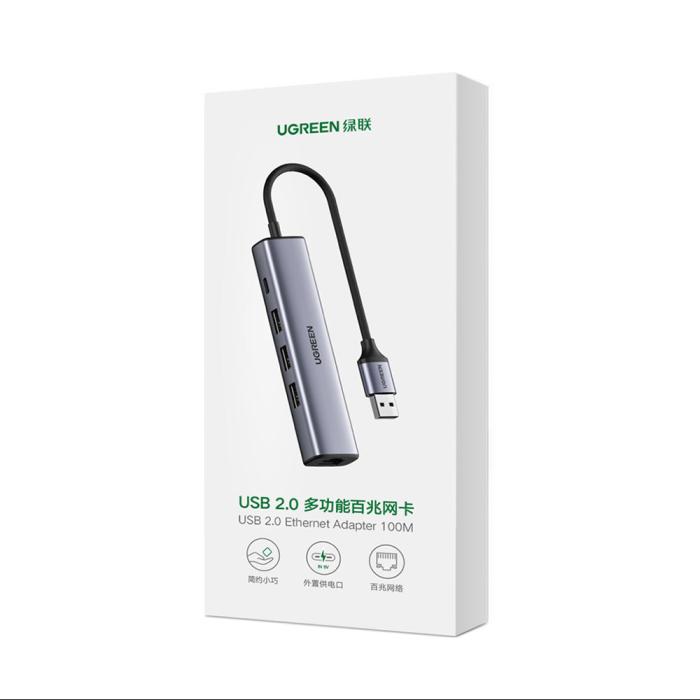 Ugreen - Ugreen Multifunktions Adapter HUB USB Typ-C - Grå