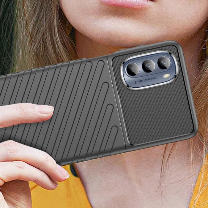 OEM - Motorola Moto G62 5G Skal Thunder Silicone Armor - Svart