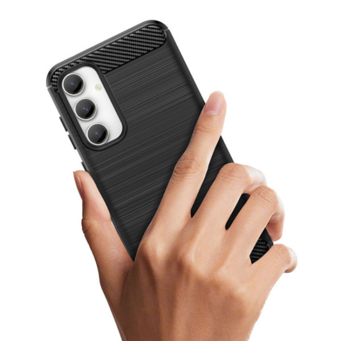 OEM - Galaxy S23 FE Mobilskal Flexible Carbon - Svart