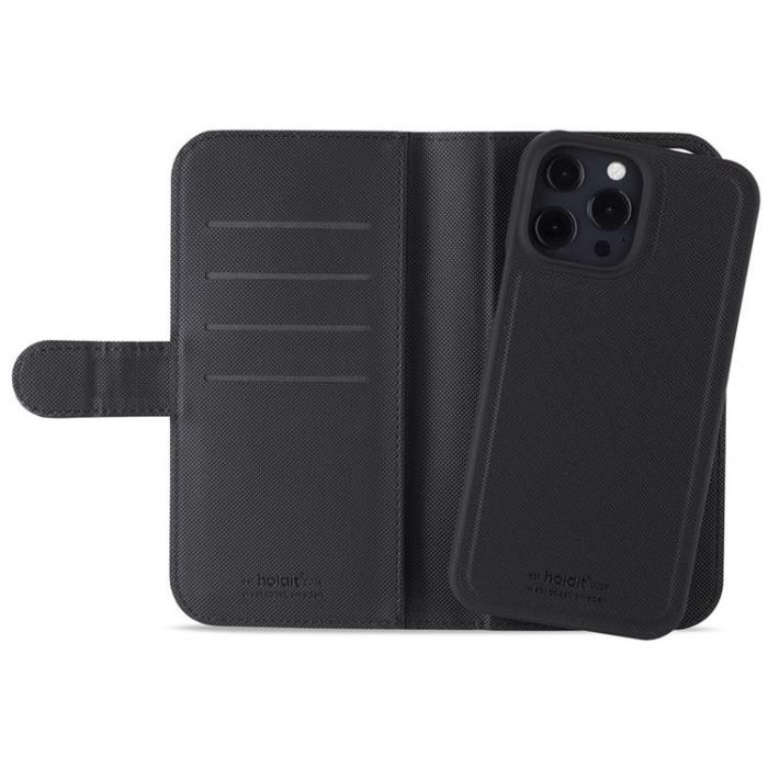UTGATT1 - Holdit iPhone 13 Pro Max Plånboksfodral Magnet - Svart