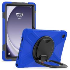 A-One Brand - Galaxy Tab A9 Plus Skal Kickstand Handle Grip - Blå / Svart